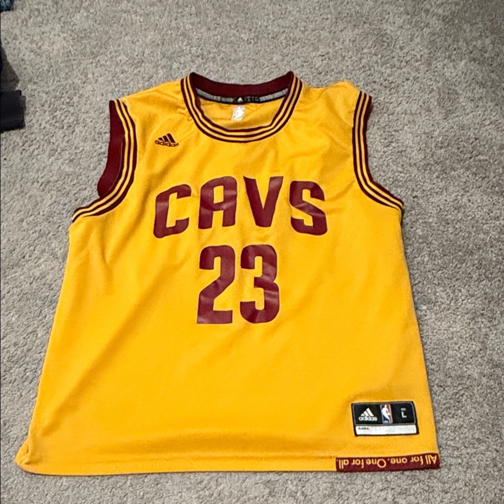 Adidas CAVS Yellow and Maroon Jersey